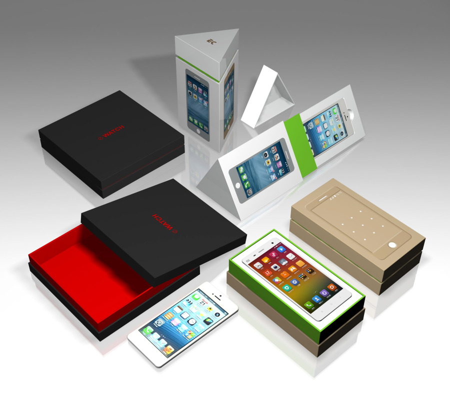 簡約與創意 三款手機盒包裝平面設計解析